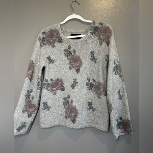 Lucky brand floral pattern sweater size small